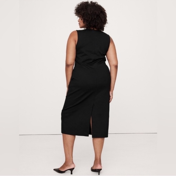 NWT! BANANA REPUBLIC EVERYWHERE PONTE COLUMN MIDI DRESS⭐️ 🧡 - Picture 7 of 10